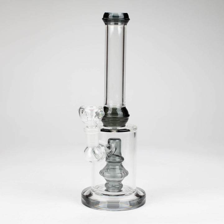 10" color accented glass water bong with diffuser