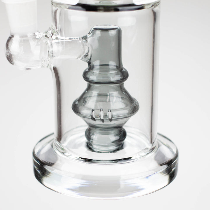 10" color accented glass water bong with diffuser