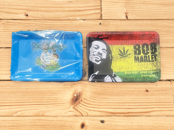 Printed metal rolling tray