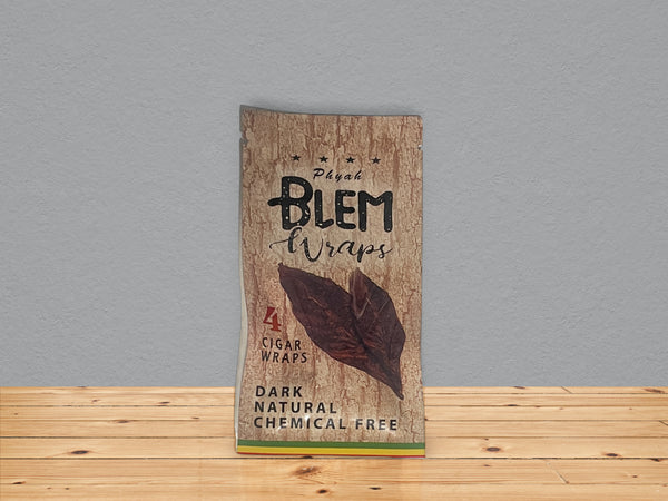 Blem | Dark natural leaves cigar wraps (4ct)