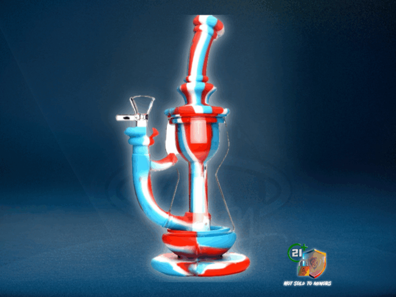 10" Silicone Glass Water Pipe